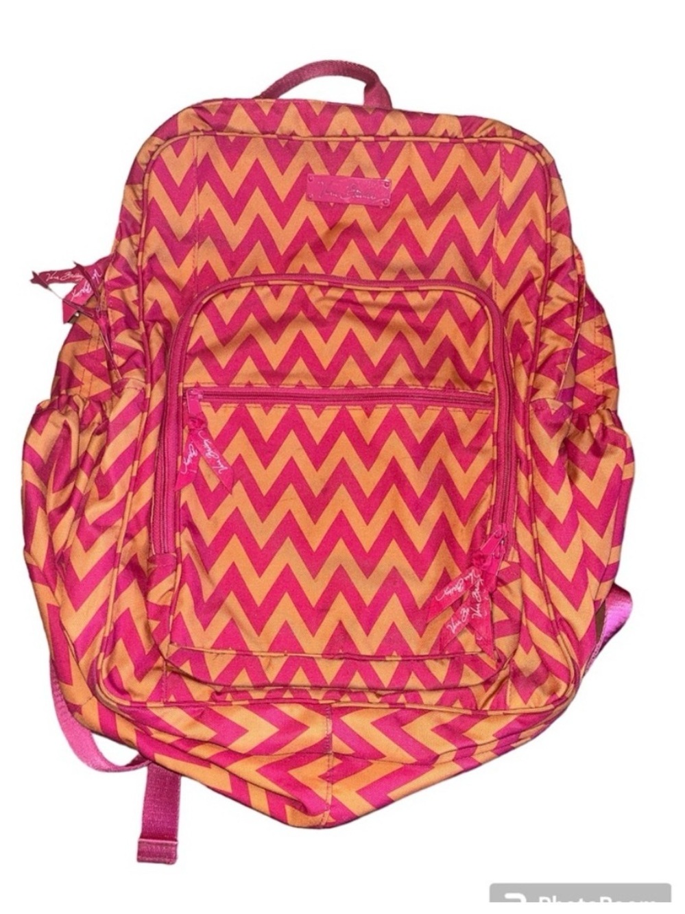 Vera Bradley Kids Chevron Backpack - Pink & Orange